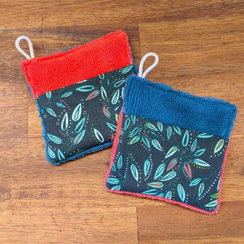 Carré Démaquillant, Mini Gant Réversible, Lavable