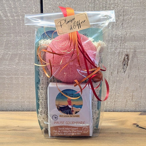 Coffret Cadeau Personnalisable Savon/Eponge Konjac/Sauve-savon