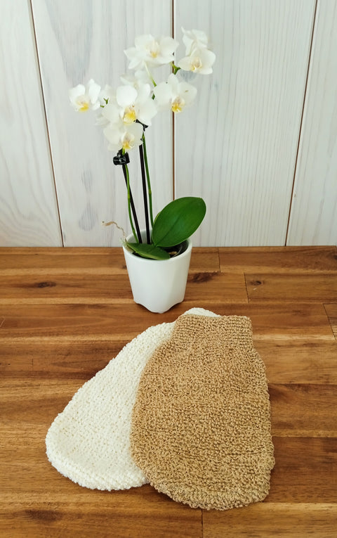 Gant de toilette naturel