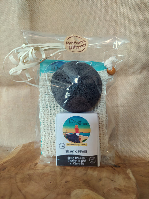 Coffret Cadeau Personnalisable Savon/Eponge Konjac/Sauve-savon